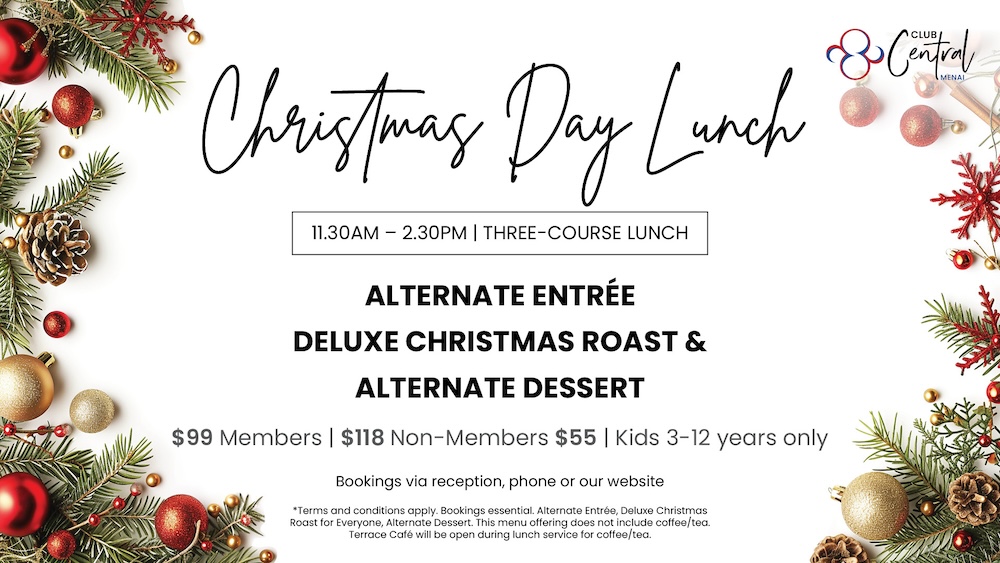 Christmas Day Lunch at Club Central Menai