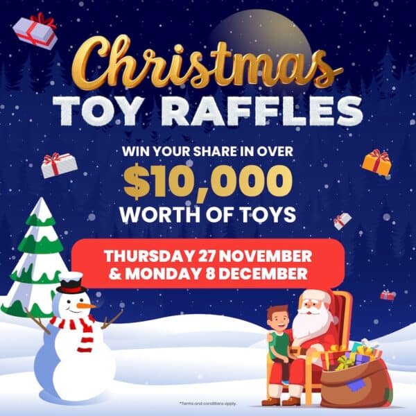 Christmas Toy Raffles at Club Central Menai