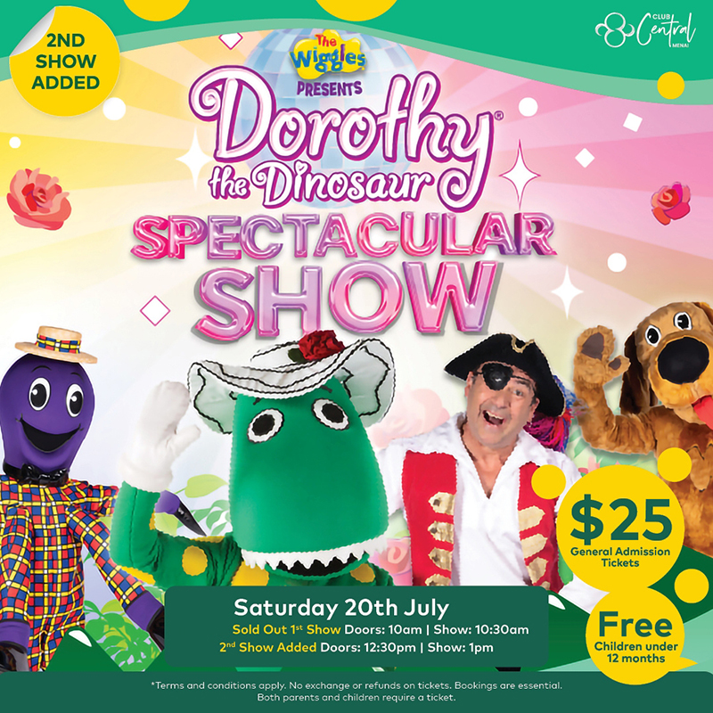 You’re invited to Dorothy the Dinosaur’s Spectacular Show!