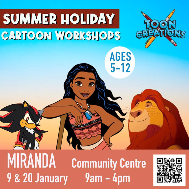 Toon Creations Summer Holiday Workshops