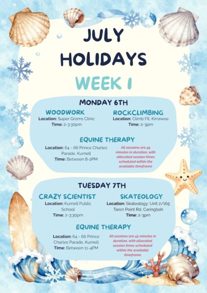 Super Groms OT Social and Motor Holiday Groups